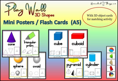 Play Wall 3D Shape Posters