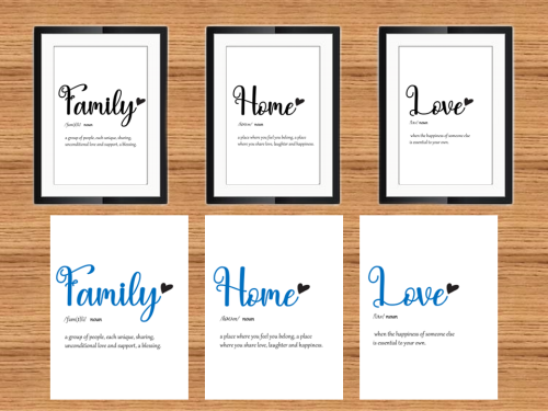 Home signs- Family Home Love - Image 3