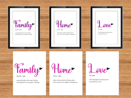 Home signs- Family Home Love - Image 2