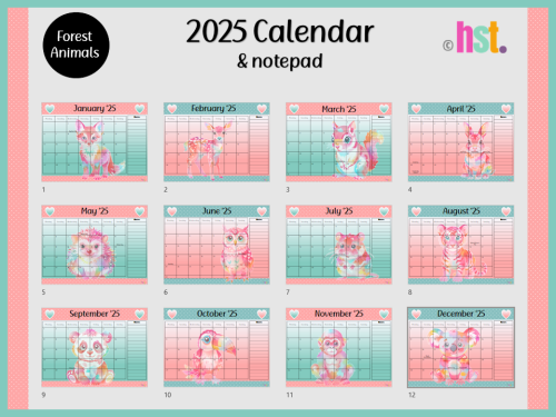 Forest Animals Calendar - Image 3