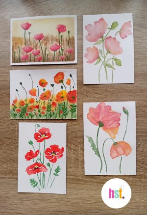 Poppy Greeting Cards (pack of 5)
