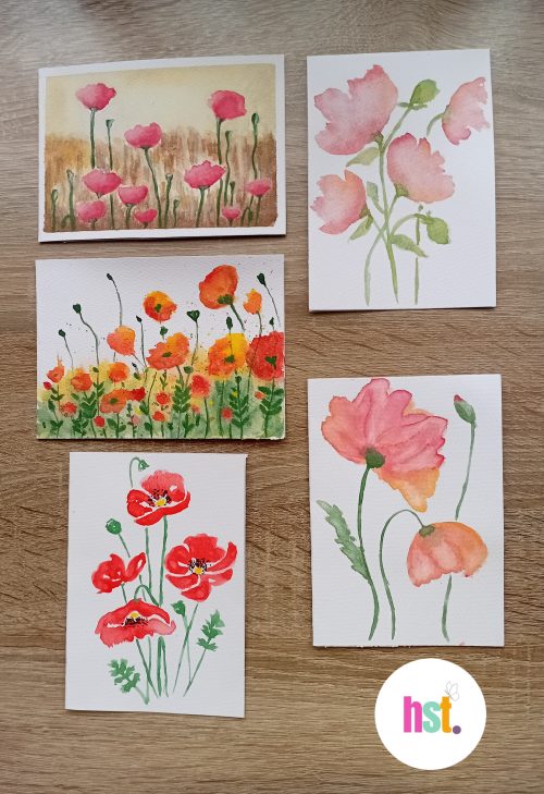 Poppy Greeting Cards (pack of 5)